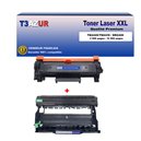 T3AZUR - Toner + Tambour compatible Brother TN2420+DR2400