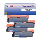 T3AZUR - Lot de 4 Toners compatibles Brother TN-2320