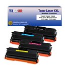 T3AZUR - Lot de 4 Toner compatibles Brother TN421/ TN423/ TN426 