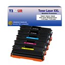 T3AZUR - Lot de 5 Toner compatibles Brother TN421/ TN423/ TN426 