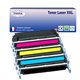 T3AZUR - Lot de 4 Toners génériques HP C9720/1/2/3A 