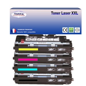 T3AZUR - Lot de 4 Toner/Laser génériques HP Q2670/Q2681/2/3A 
