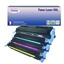 T3AZUR- Lot de 4 Toner/Laser génériques HP Q6000A/ Q6001A / Q6002A / Q6003A 