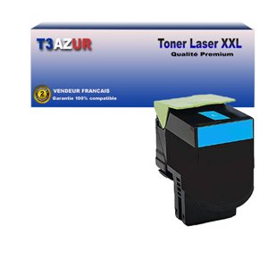 Toner compatible avec Lexmark CS421/CS521 (78C2XC0/78C2XCE/78C20C0) Cyan - 5 000 pages