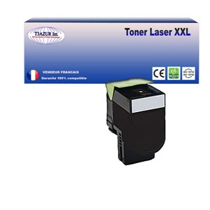 Toner compatible Lexmark Lexmark CX410/ CX510 (80C2HK0/ 80C2HKE/ 802HK) Noir - 4 000 pages