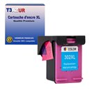 T3AZUR -Cartouche compatible pour HP n°302 XL / HP302XL  (F6U67AE) - Couleur