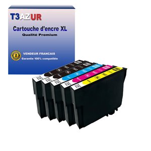 T3AZUR - Lot de 5 Cartouches compatibles Epson T603XL - 350 pages