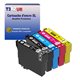 T3AZUR- 5x Cartouches compatibles Epson 604 XL pour Epson Expression Home XP-2200, XP-2205, XP-3200, XP-3205, XP-4200