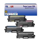 T3AZUR - Lot de 4 Cartouches compatibles Brother LC3219 XL (avec puce)