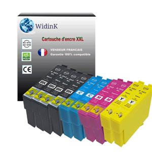 Pack 10 pour XP-5100 XP-5105 XP-5150 XP-5155 WF-2860 WF-2865 WF-2880 WF-2885, 502 XL