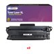 2x Toners compatibles avec brother TN-2510 Noir (1 200 pages)