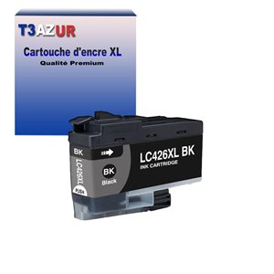 T3AZUR- Cartouche compatible avec Brother LC426 XL pour Brother MFC-J4535DW, MFC-J4540DW Noire