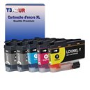 T3AZUR - Lot de 4 Cartouches compatibles Brother LC3219 XL (avec puce)