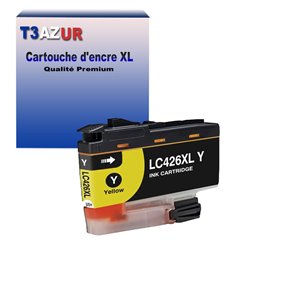 T3AZUR- Cartouche compatible avec Brother LC426 XL pour Brother MFC-J4335DW, MFC-J4340DW, MFC-J4340DWE Jaune