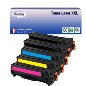 Lot de 5 Toners compatibles avec Canon 045H pour Canon LBP-611Cn, LBP-613Cdw, LBP-621Cw, LBP-623Cdw