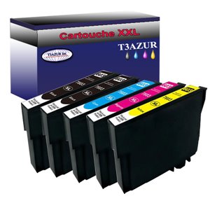 Lot de 5 Cartouches Compatibles pour Epson 603XL - T3AZUR