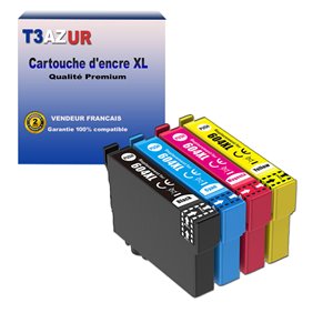 T3AZUR- 4x Cartouche compatible Epson 604 XL pour Epson WorkForce WF-2910DWF, WF-2930DWF, WF-2935DWF, WF-2950DWF