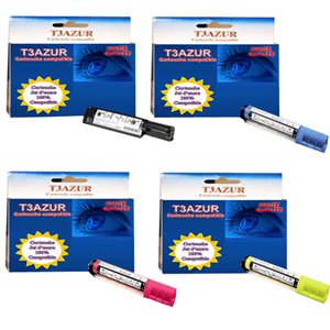 T3AZUR - Lot de 4 Toner génériques pour DELL Laser 3000 / 3100 Noir