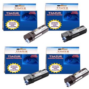 4 Toner DELL Laser 2130 / 2130CN - Compatible