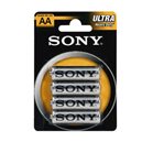 Pack de 4 piles SONY Ultra AA R06 chlorure de zinc