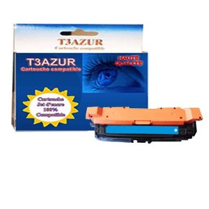 T3AZUR - Toner/Laser générique HP CE261A / HP 648AC Cyan