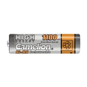 AAA - Pack 4 piles accu rechargeables au NiMH, R03, AAA, 1.2 V, 1100 mAh - Camelion