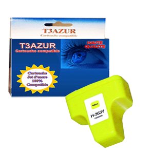 T3AZUR - Cartouche compatible HP n°363 ( C8773EE ) - Yellow