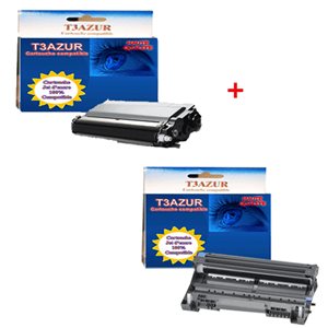 T3AZUR - Toner+Tambour compatible TN3380+ DR3300
