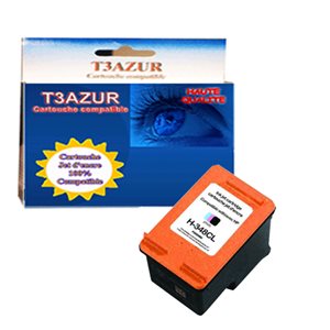 T3AZUR- Cartouche compatible HP n°348  ( C9362EE ) - Noire